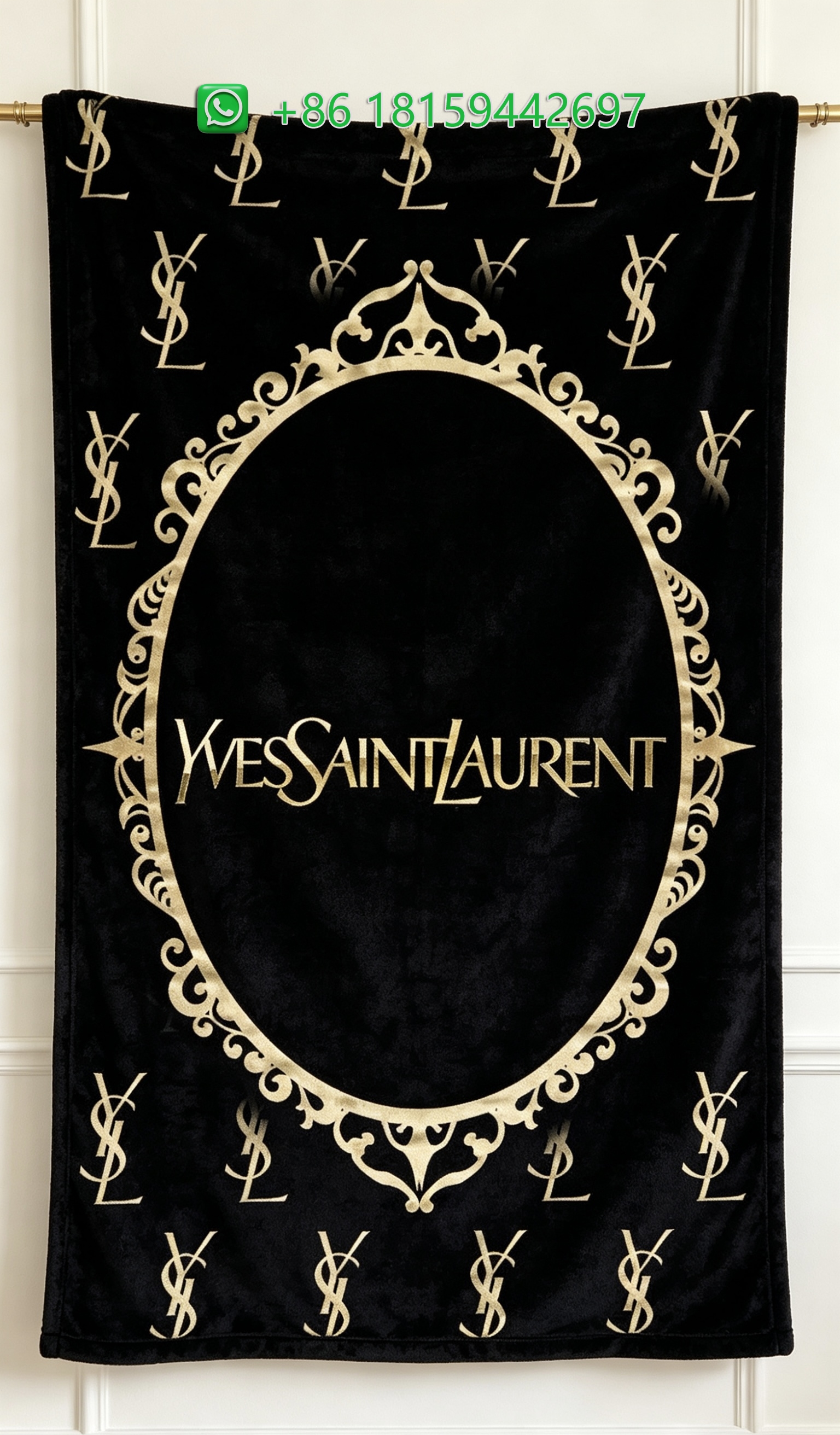 Yves Saint Laurent Throw Blankets